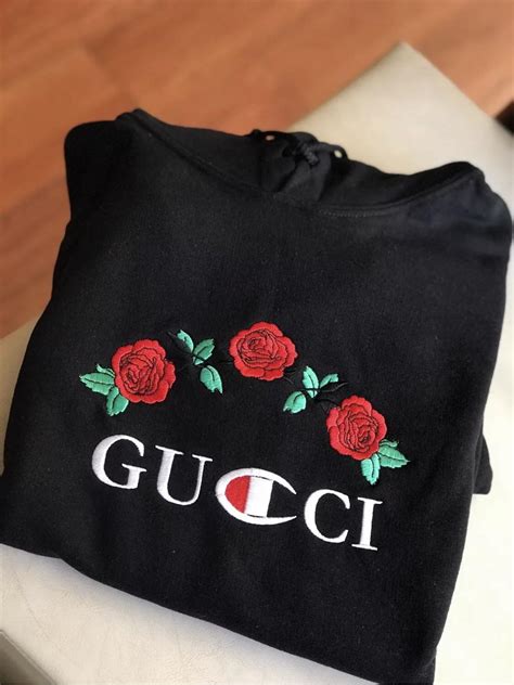 black gucci hoodie replica|gucci x champion hoodie real.